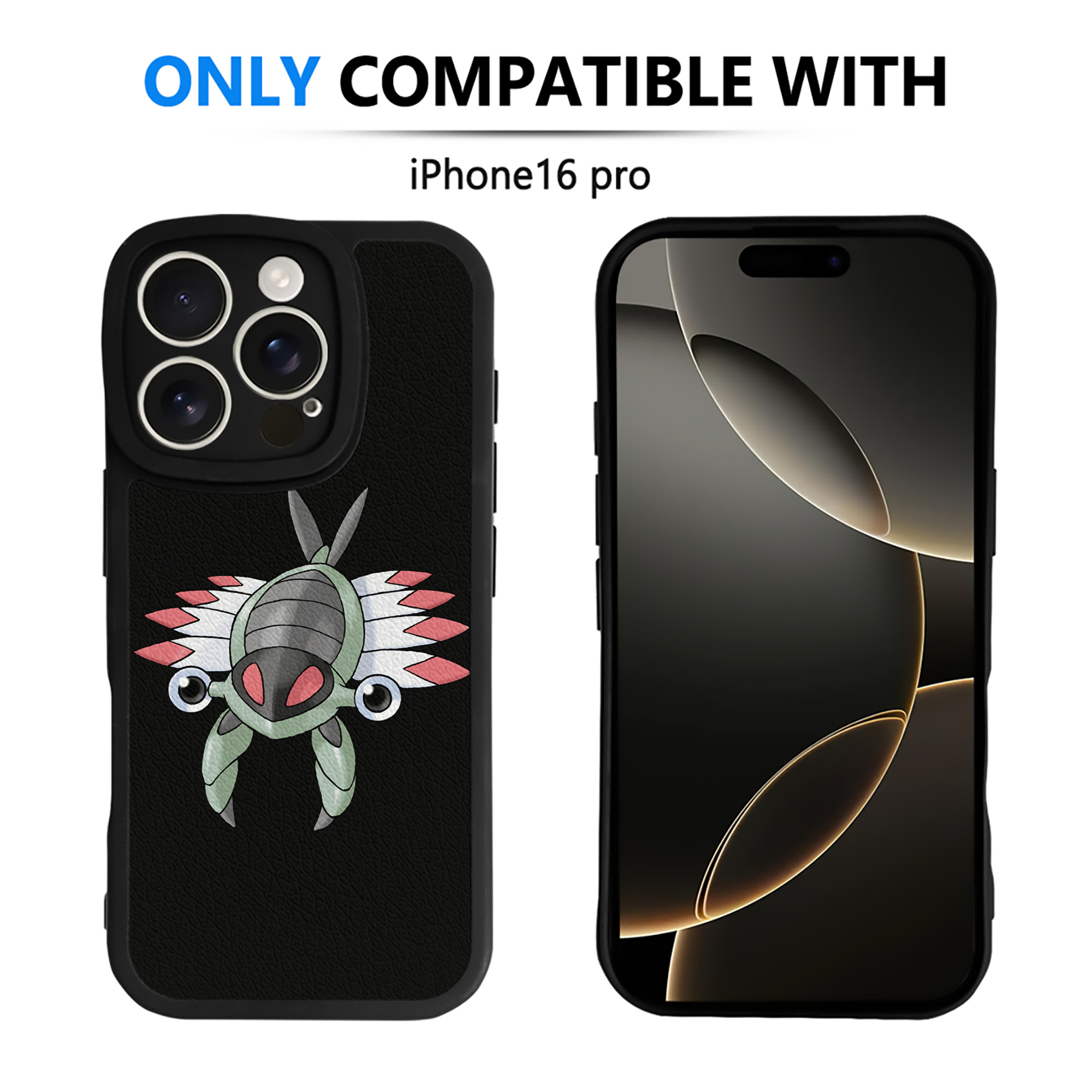 （画像用） ポケットモンスター Pokémon 【iPhone 16シリーズ対応】シリコンスマホケース（レザー調） 材質：シリコン